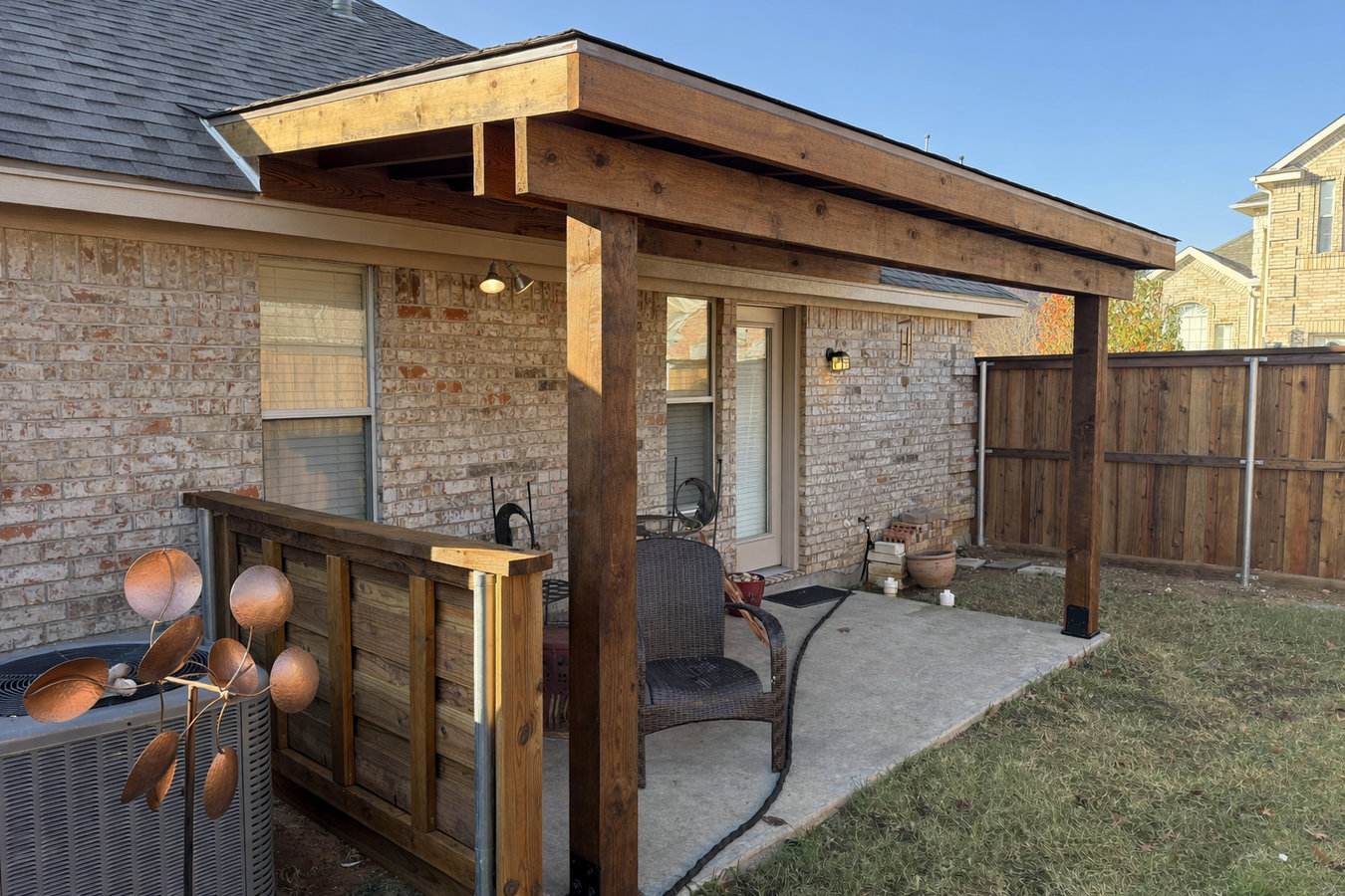 Patio cover installation in Visalia, CA
